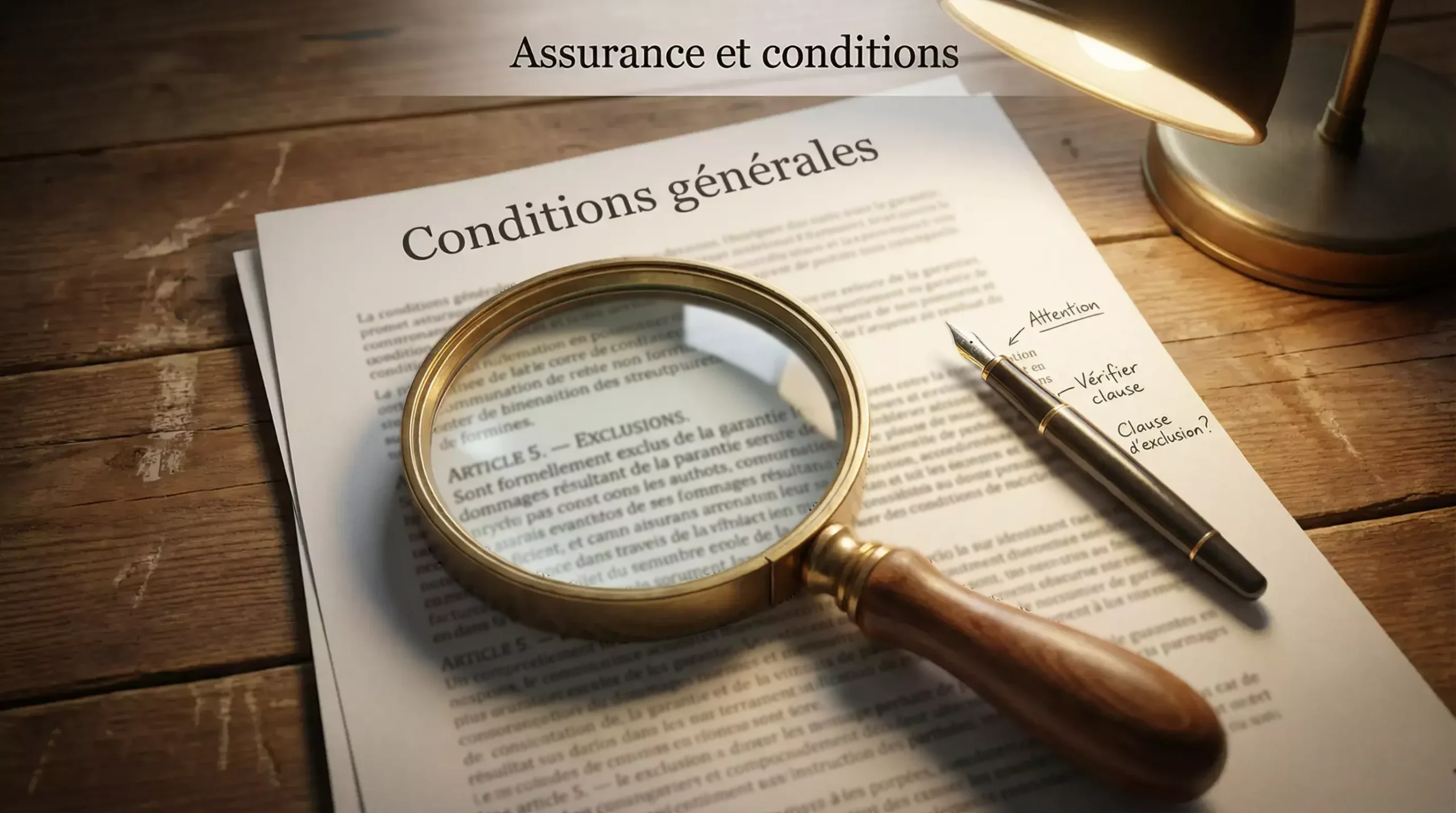 Document de conditions générales d'une offre d'assurance pari combiné