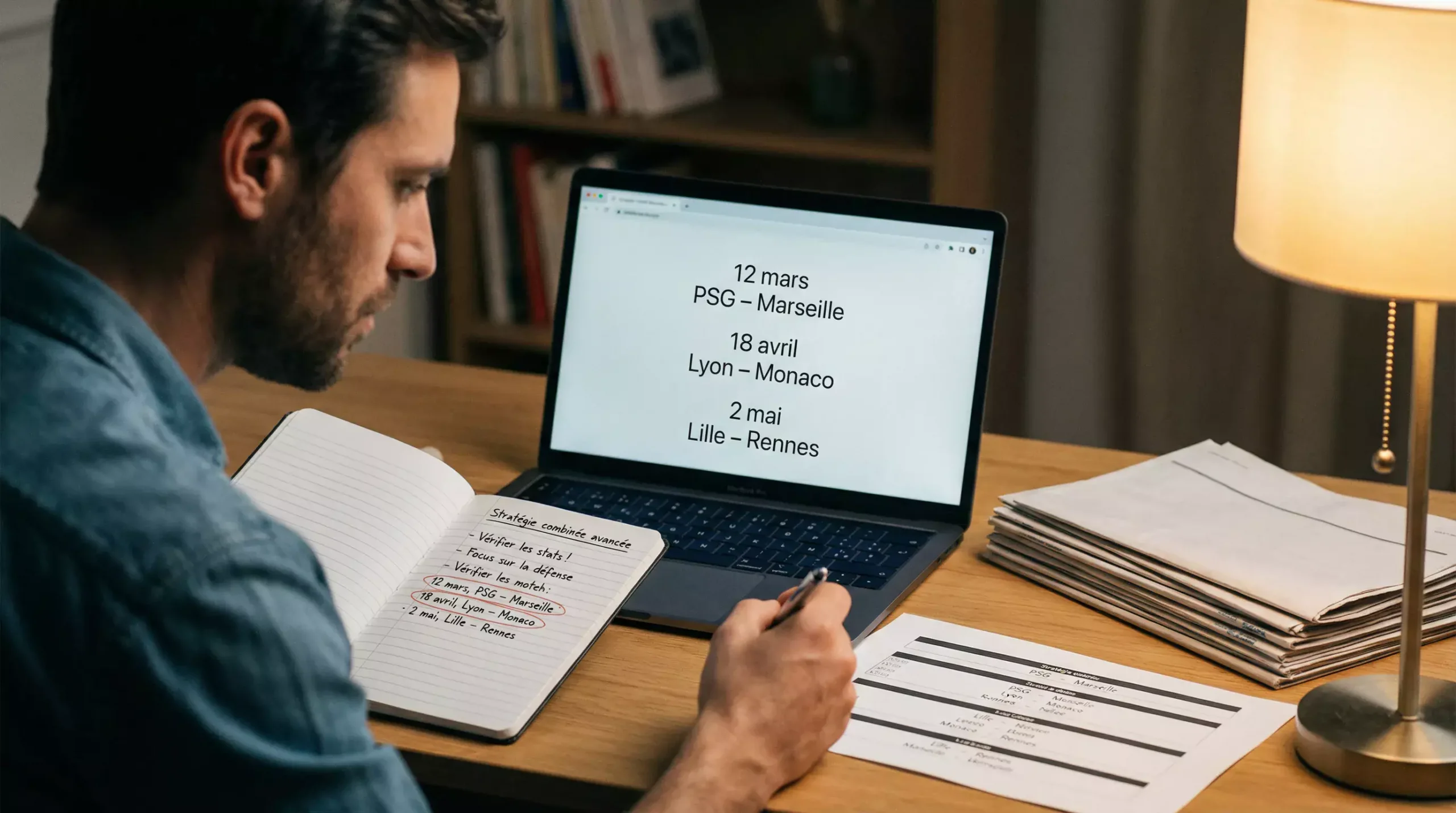 Stratégie avancée pour les paris combinés avec analyse de matchs de football